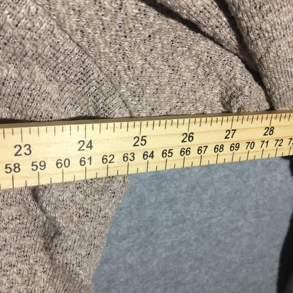 Womens Lane Bryant Blouse Tan Wide Scoop Neck Knit Casual Formal Work Career - Picture 3 of 4